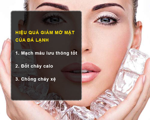 giảm béo mặt bằng đá lạnh