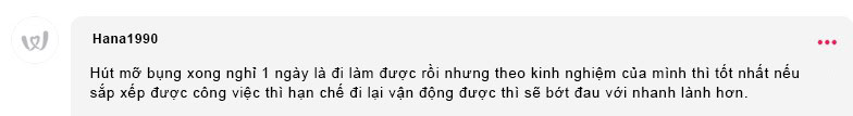 cho hỏi hút mỡ bụng có đau không các mẹ kangnam