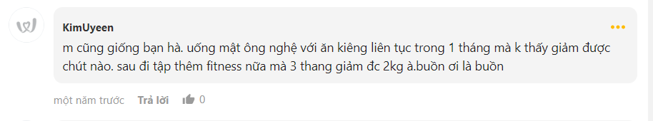 giảm cân nhanh bằng mật ong trong 3 ngày