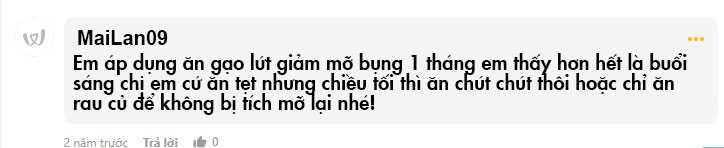 kinh nghiệm giảm cân bằng gạo lứt