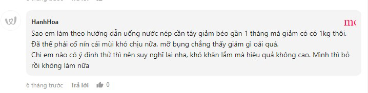 nước ép cần tây giảm cân webtretho