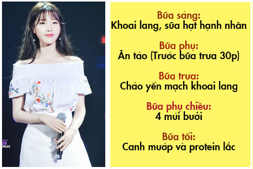 thực đơn giảm cân của iu ngày 4