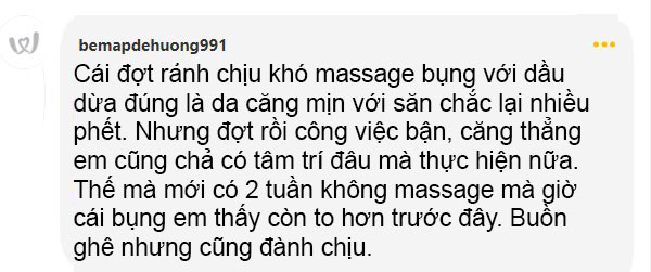 uống dầu dừa giảm cân webtretho