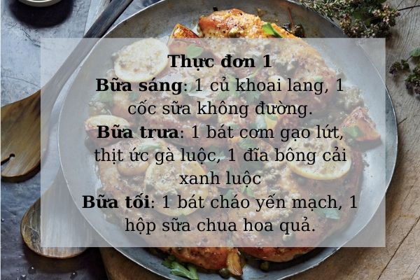 giảm cân với ức gà 