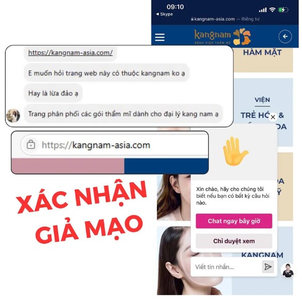 Kangnam bị giả mạo để lừa đảo khách hàng